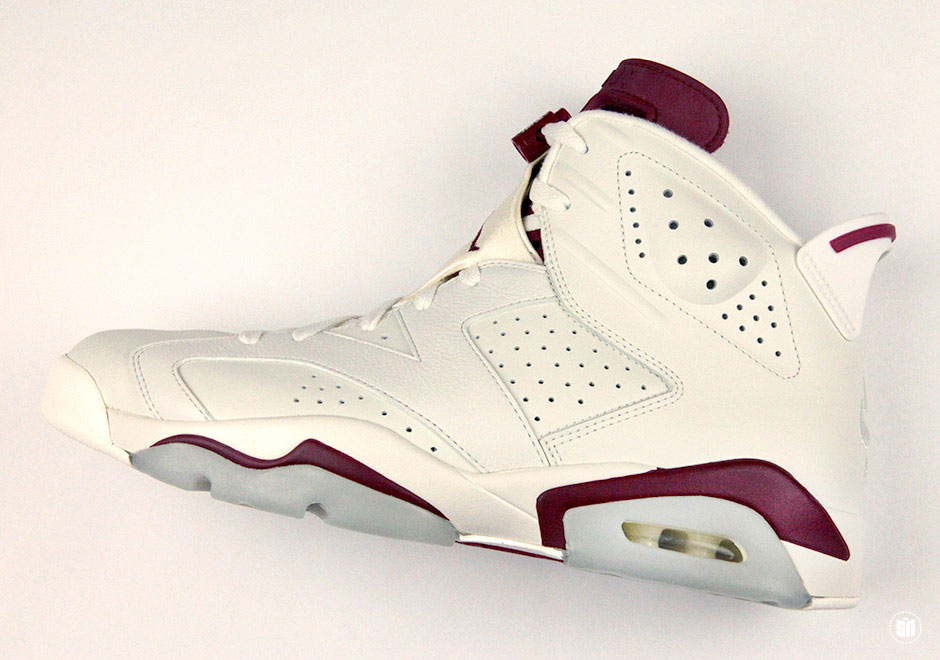 Maroon Jordan 6s 4