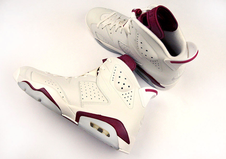 Maroon Jordan 6s 5