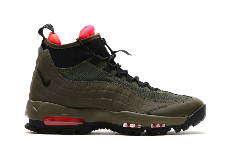 Nike Air Max 95 Sneakerboot Dark Loden Bright Crimson