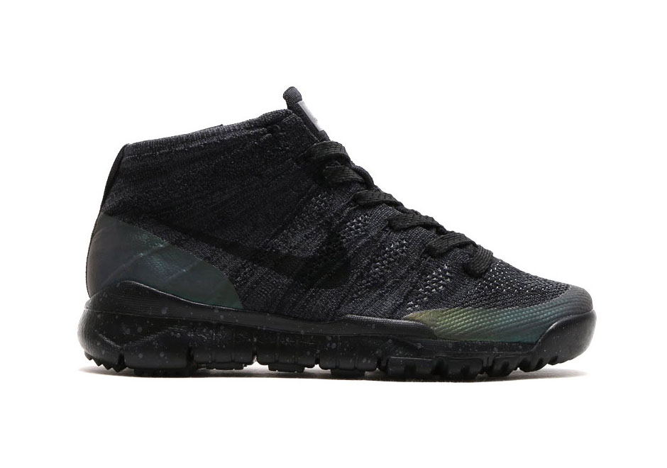 Nike Flyknit Chukka Fsb Sneakerboot Womens Black