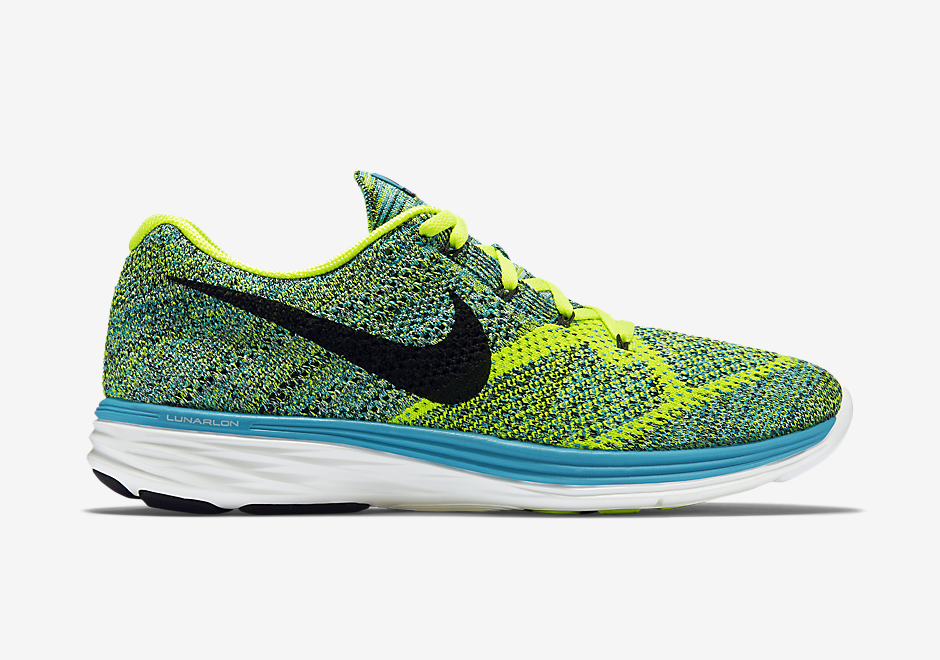 Nike Flyknit Lunar3 Blue Lagoon Volt 2