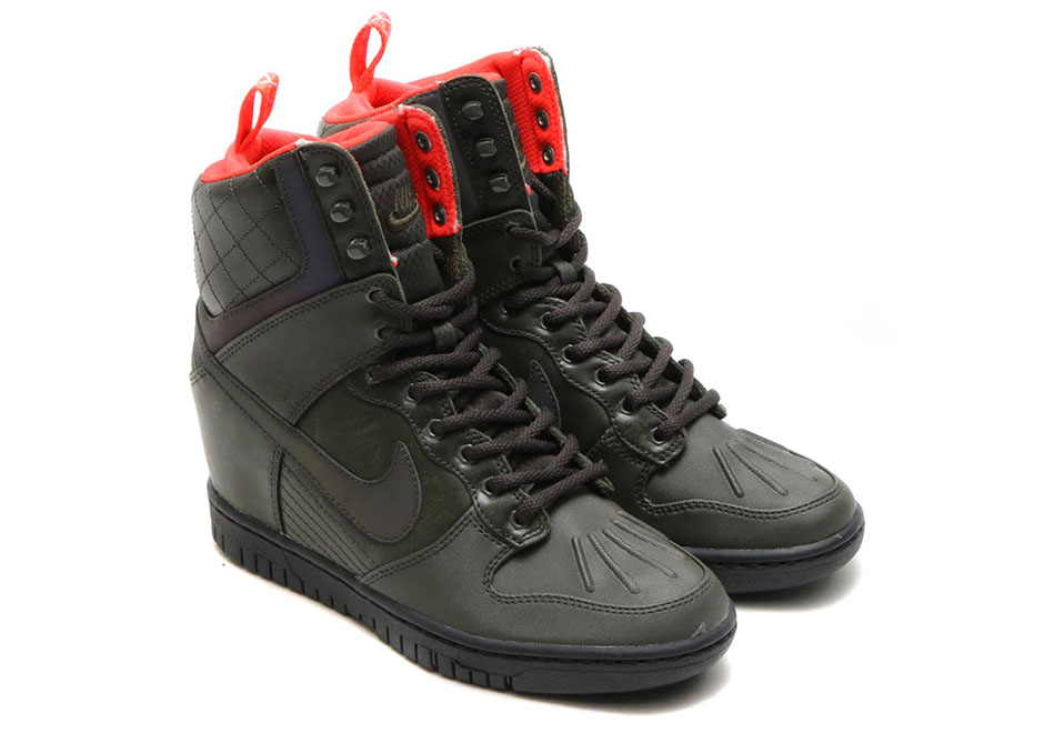 Nike Wmns Dunk Sky Hi 2 Sneakerboot Reflective Sequoia