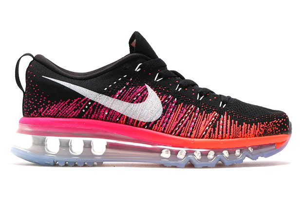 Nike Wmns Flyknit Air Max Black Pink Foil Orange 11