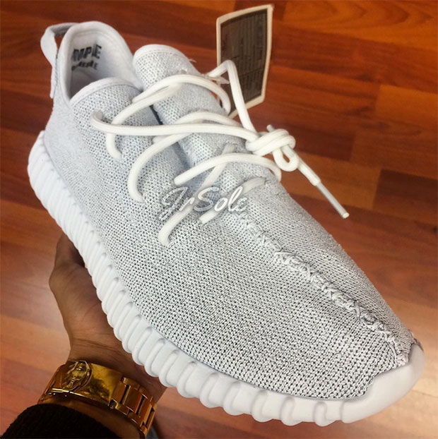 White Yeezy Boost 350 Sample