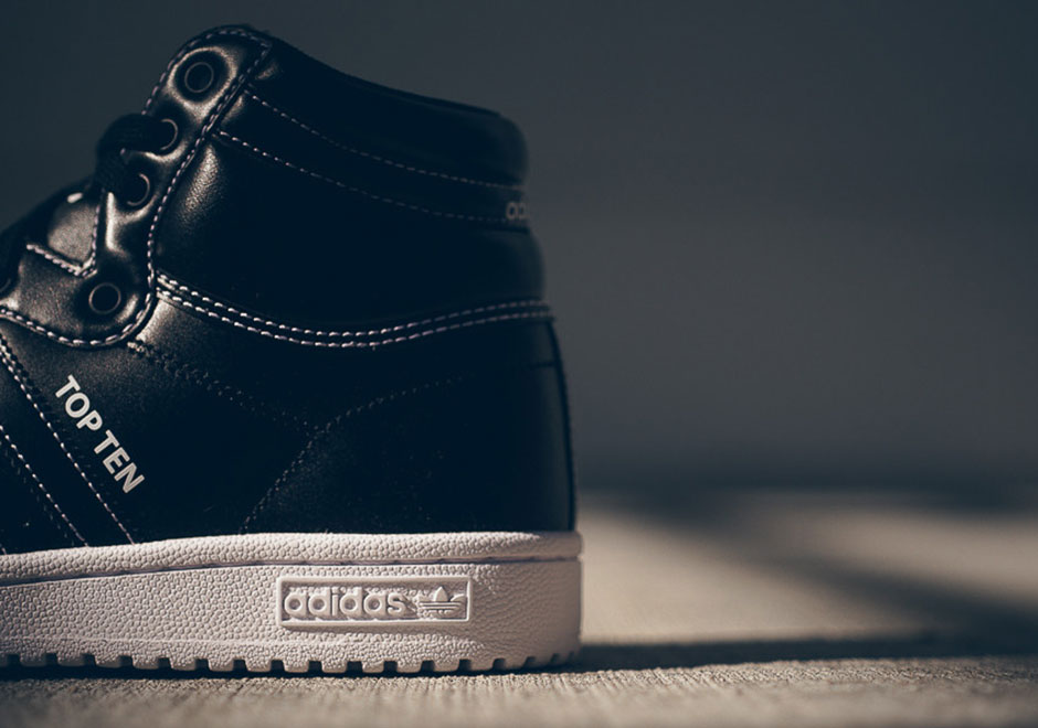 Adidas Top Ten Hi Black Leather 02