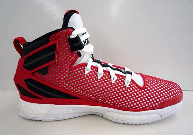 Adidas D Rose 6 Red Black White 2