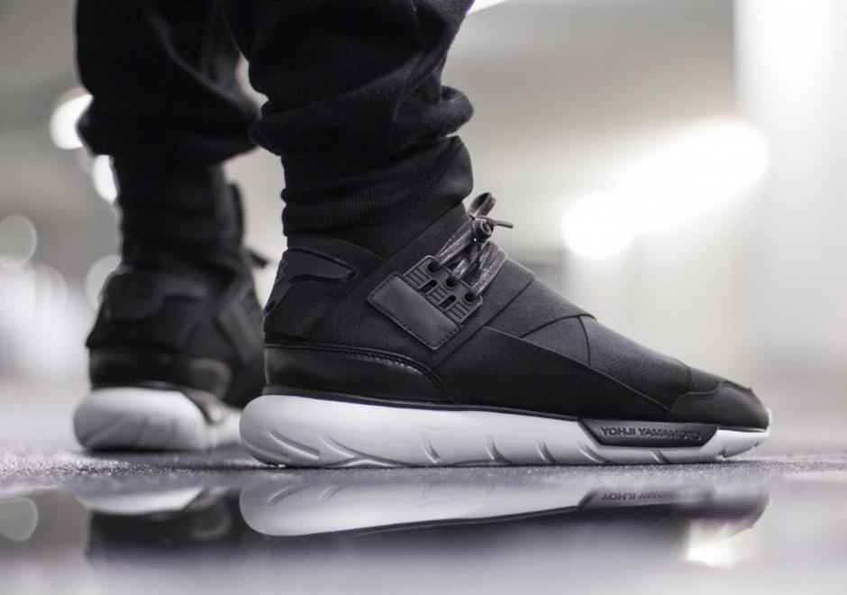 Adidas Y3 Qasa High Black White 01