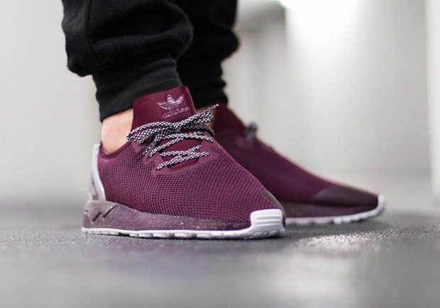 Adidas Zx Flux Adv Asym Maroon 2