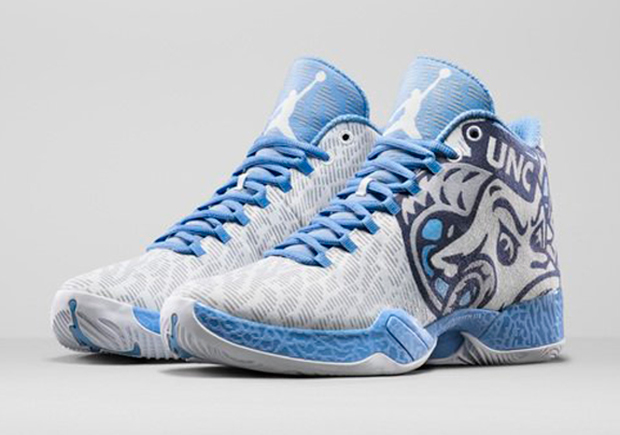 Air Jordan 29 Unc Debut Tarheel Logo Pe 03