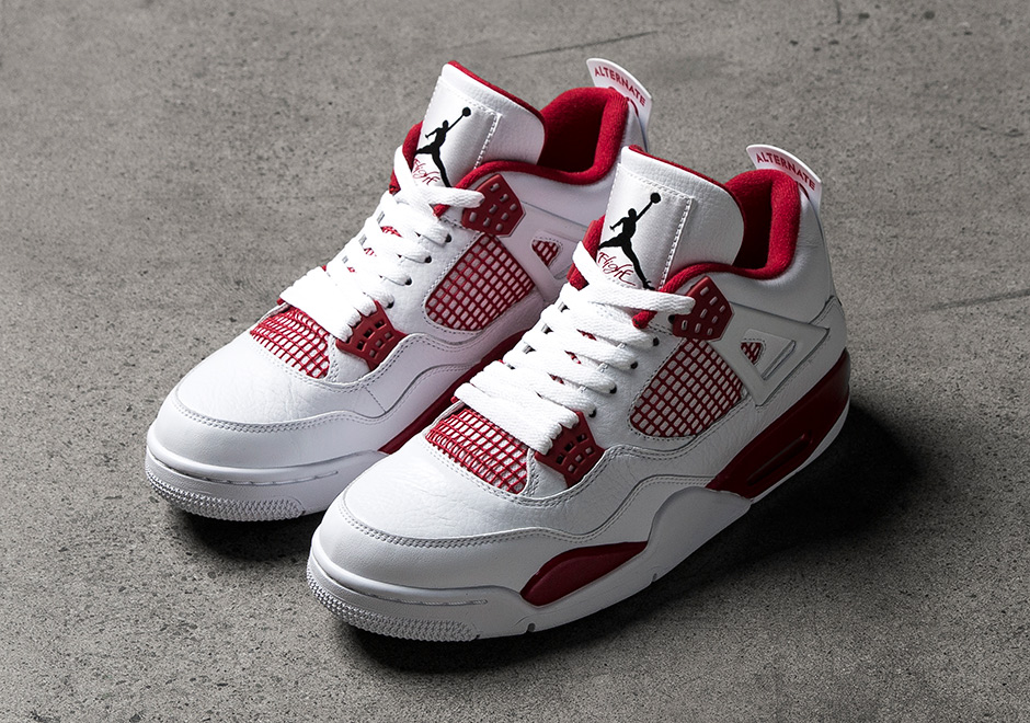 Air Jordan 4 Alternate White Red 1