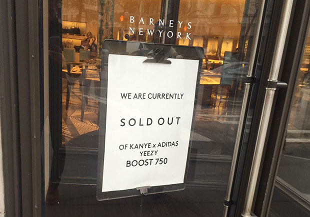 Barneys Yeezy Boost 750 Black