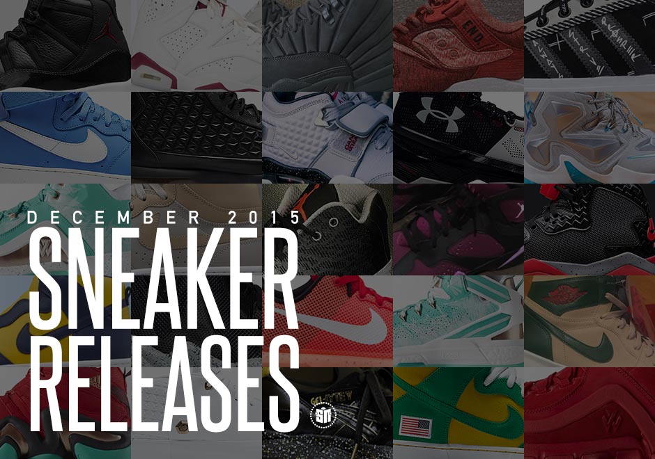 December 2015 Sneaker Releases Summary