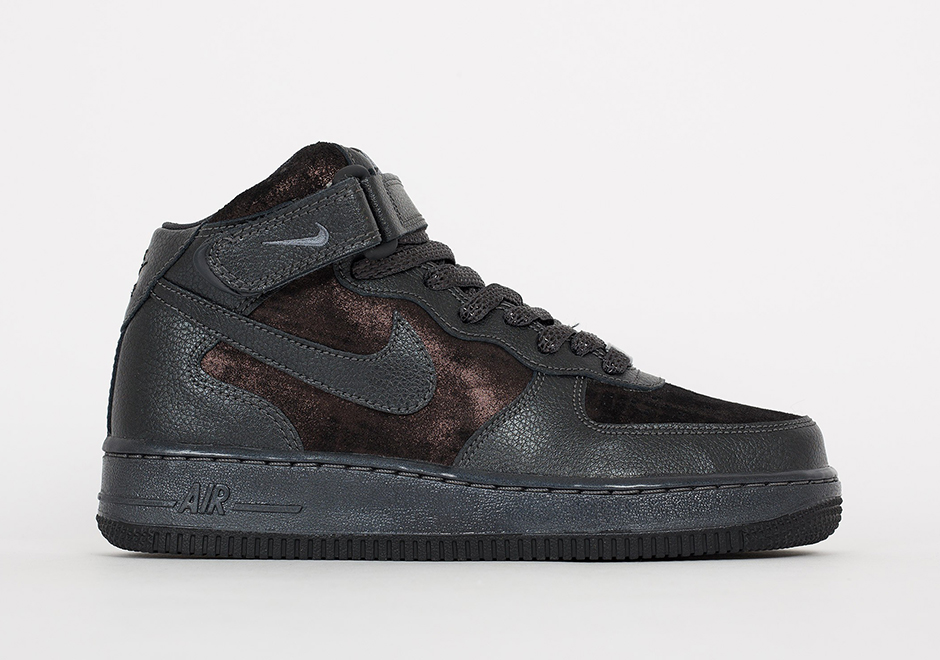 Nike's Premium Air Force 1 Mid Gets A Bit Shiny