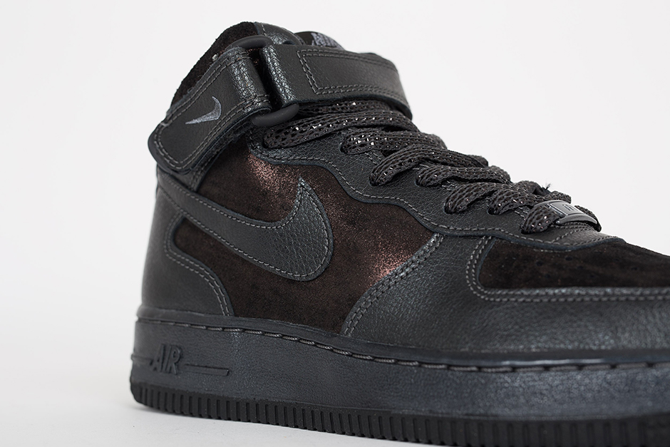 Nike Air Force 1 Mid 07 Prm Black Silver 04