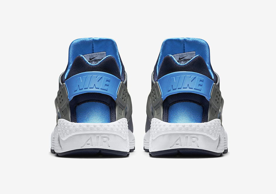 Nike Air Huarache Cool Grey Photo Blue Midnight Navy 4