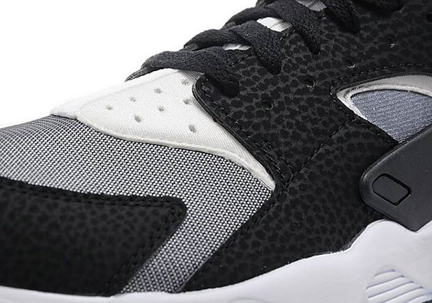 Nike Air Huarache Greyscale Black Safari White Neoprene 04