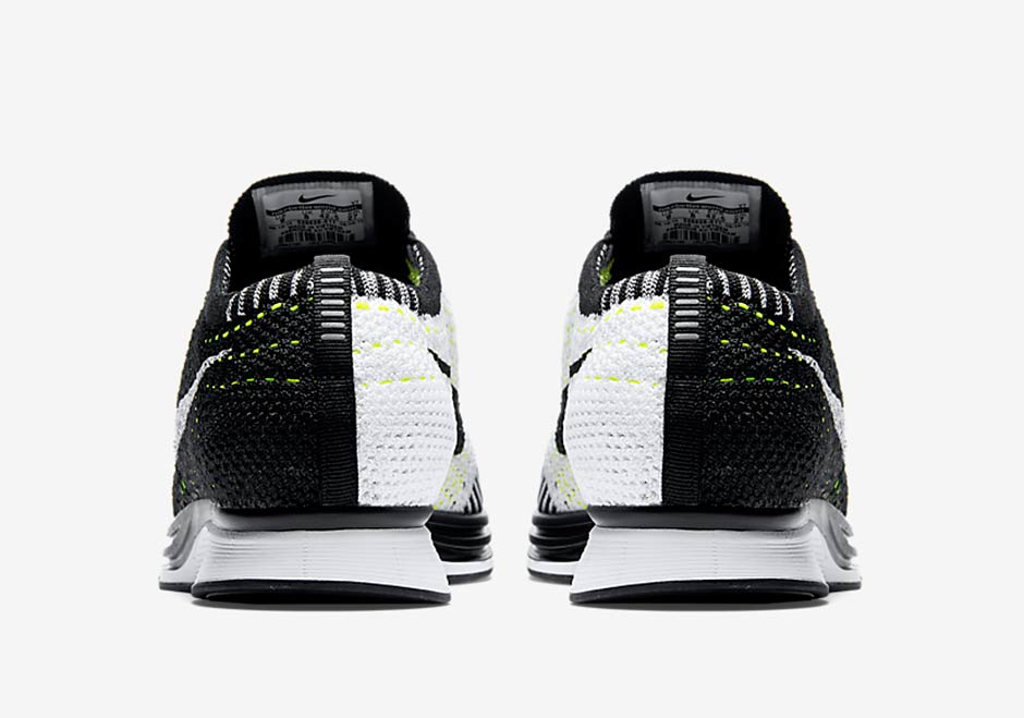 Nike Flyknit Racer Black White Volt Dec 18 05