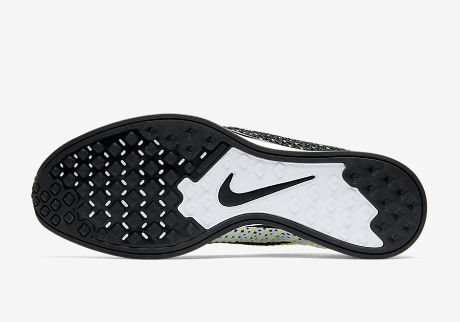 Nike Flyknit Racer Black White Volt Dec 18 06