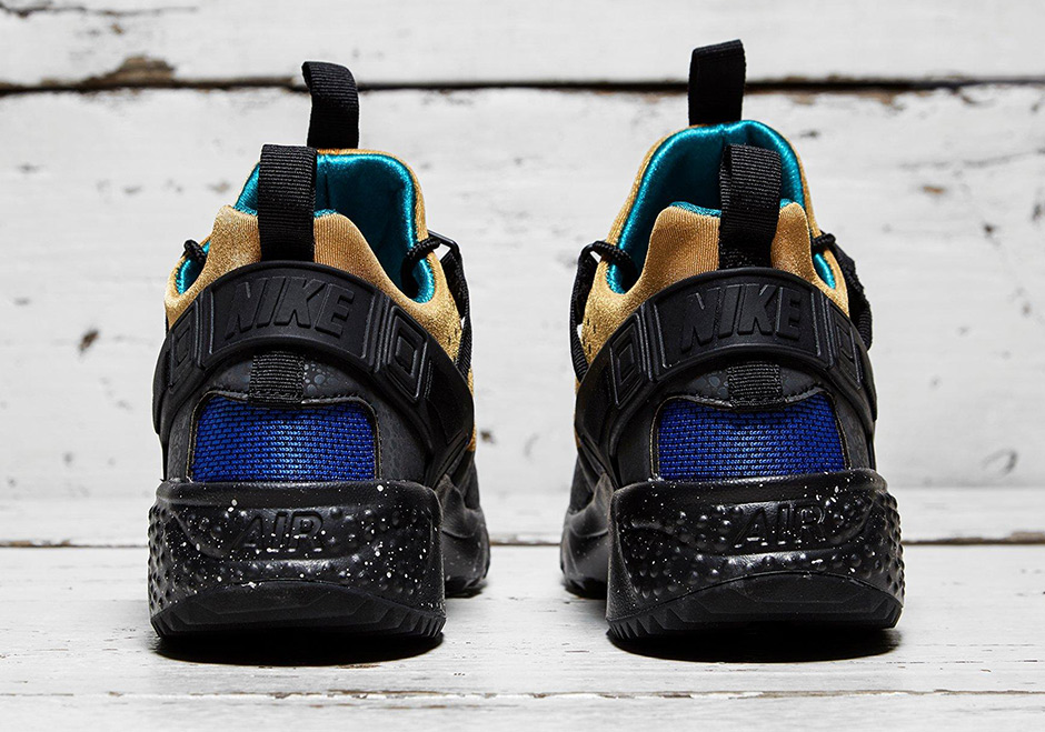 Nike Huarache Utility Black Gold Teal 3