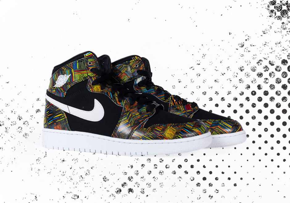 Air Jordan 1 High Gg Bhm Blackwhiteblackvoltage Green 1