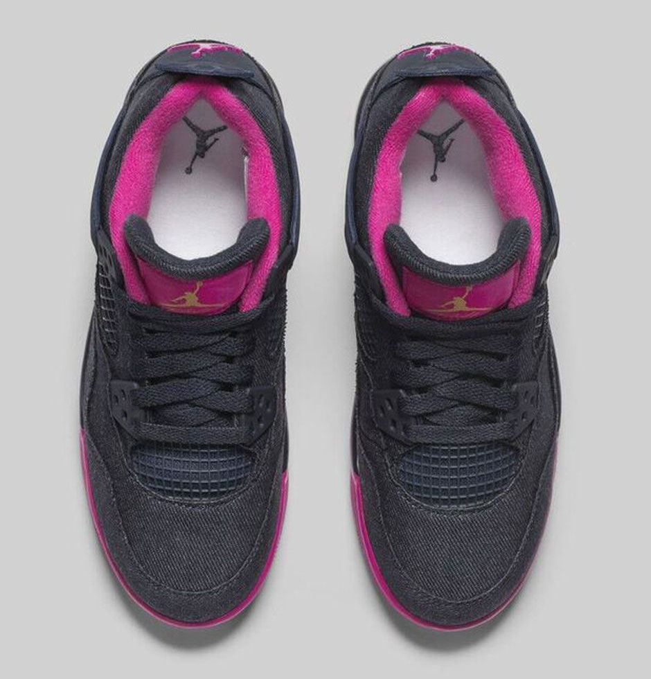 Air Jordan 4 Retro Dark Obsidian Vivid Pink Hd 01