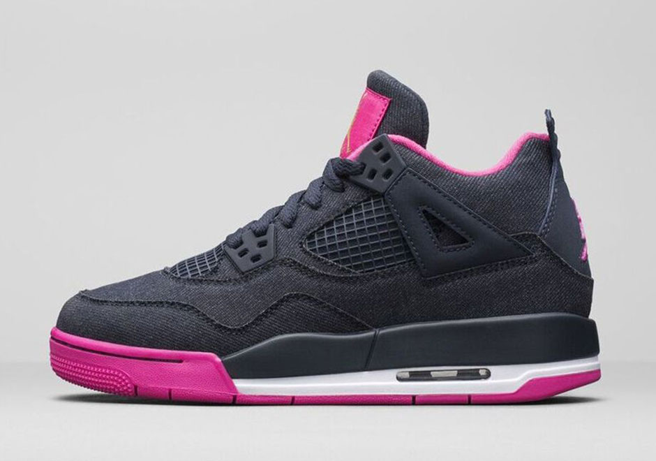 Air Jordan 4 Retro Dark Obsidian Vivid Pink Hd 03