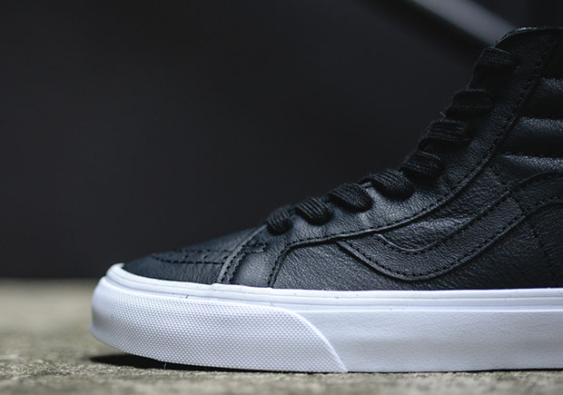 Vans Sk8 Hi Reissue Zip Premium Leather Black 3