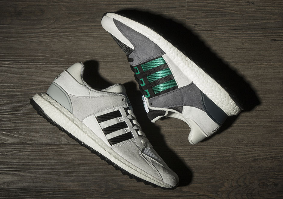 Adidas Eqt Support 93 16 Boost Black White Green 1