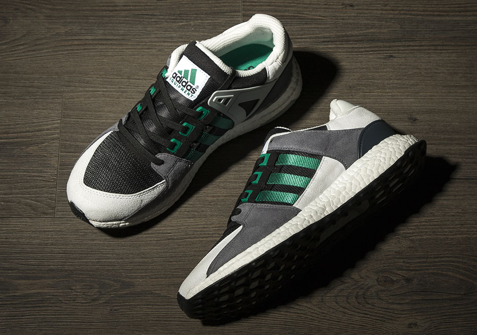 Adidas Eqt Support 93 16 Boost Black White Green 2