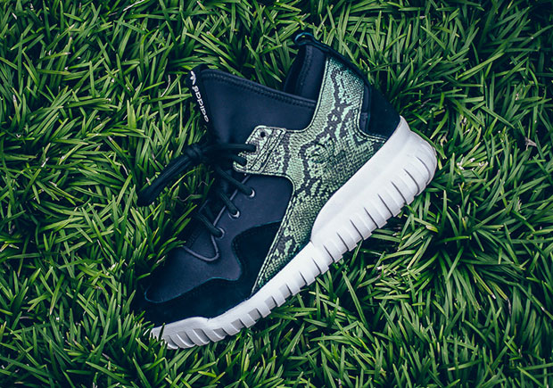 Adidas Tubular X Black Snakeskin 1