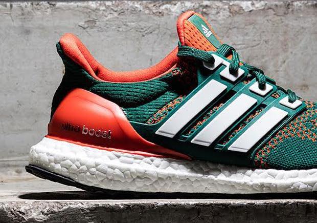 Adidas Ultra Boost Miami Hurricanes