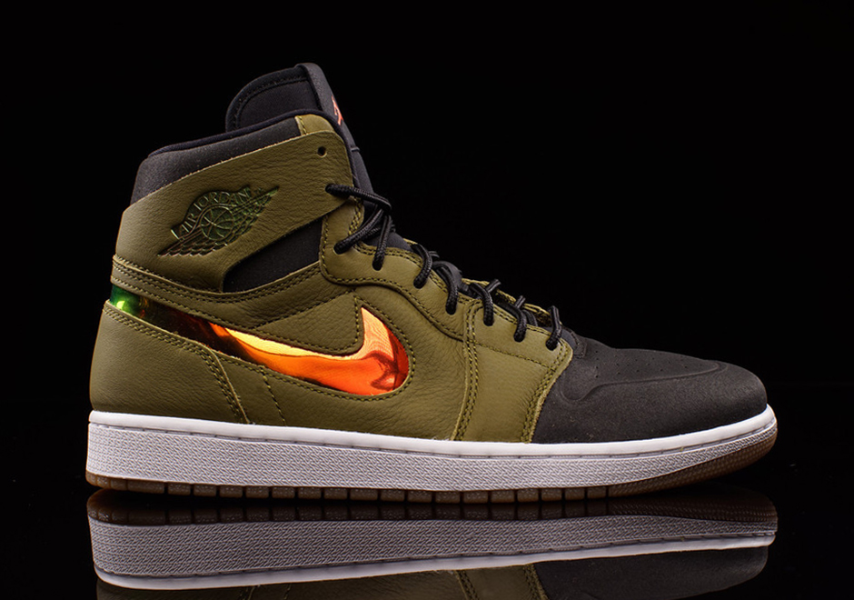 Air Jordan 1 High Nouveau Flight Khaki Black Gum 01