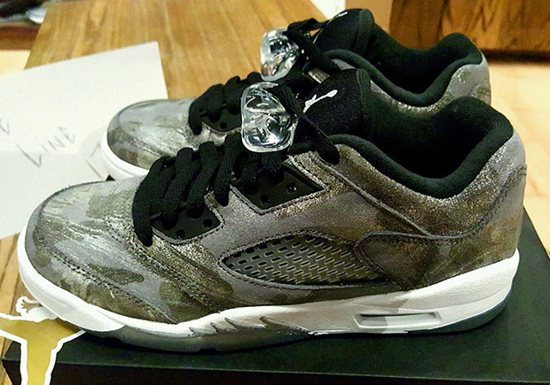 Air Jordan 5 Low Wolf Grey Camo 4