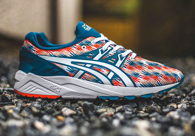 Asics Gel Kayano Trainer Evo Blue Orange Graphic 2