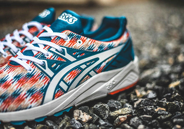 Asics Gel Kayano Trainer Evo Blue Orange Graphic 3