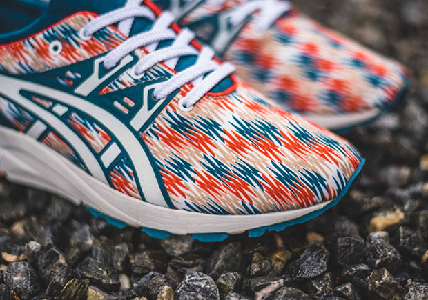 Asics Gel Kayano Trainer Evo Blue Orange Graphic 5