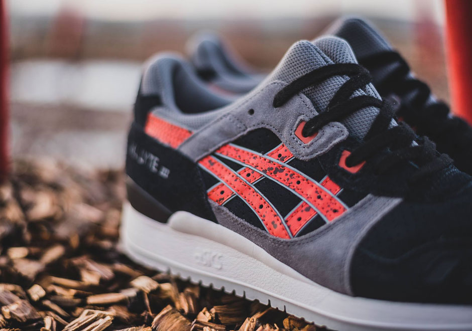 Asics Gel Lyte Iii Black Red Speckle 