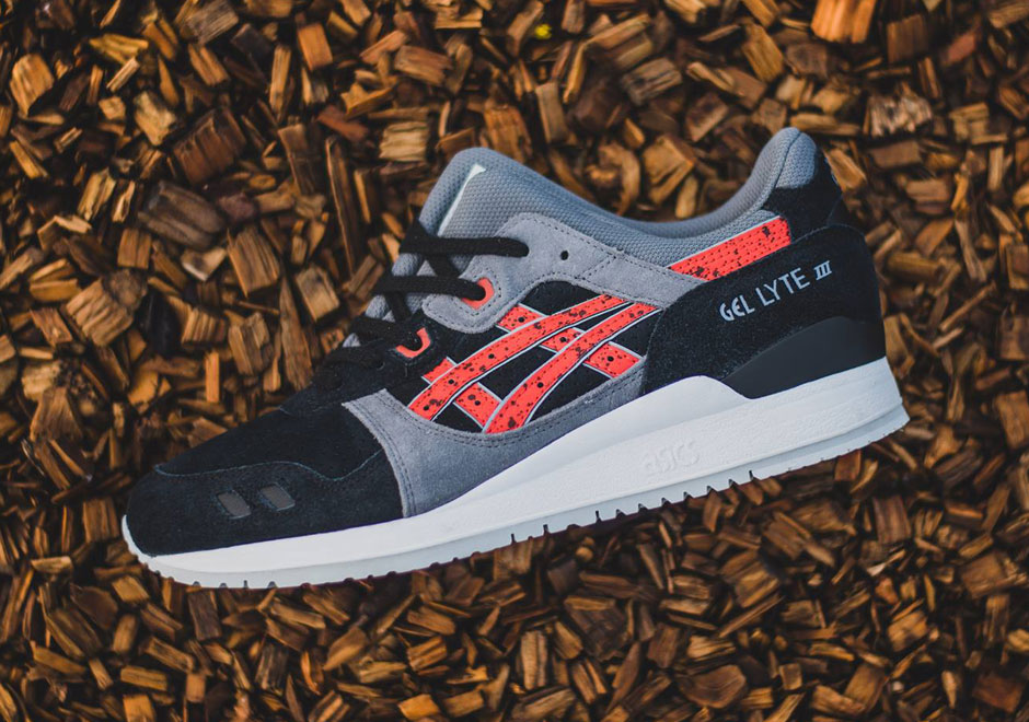 Asics Gel Lyte Iii Black Red Speckle 1