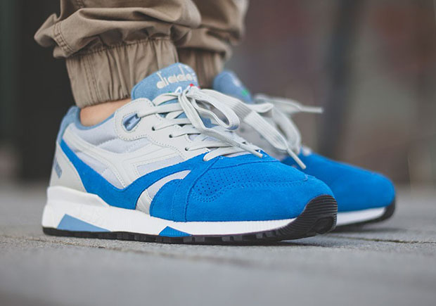Diadora N9000 Grey Skydiver Blue 2