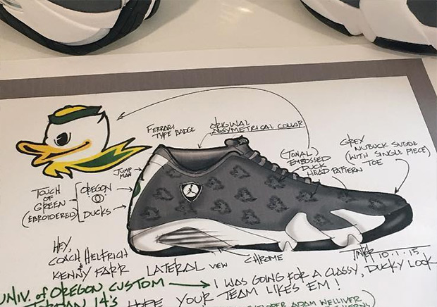 Jordan 14 Oregon Ducks 330 Pairs 1