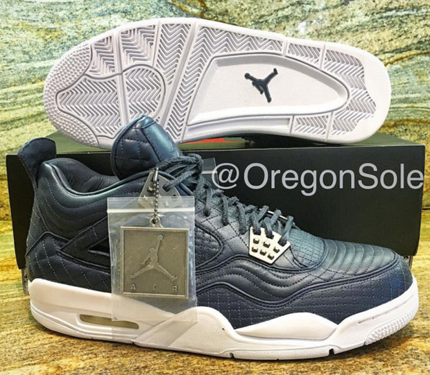 Jordan 4 Pinnacle Navy Stitch