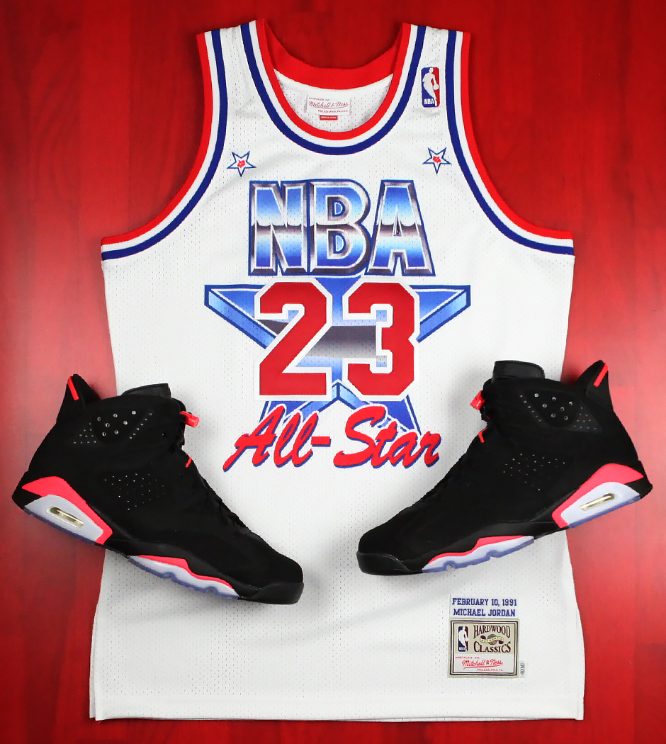 Mitchell Ness Michael Jordan 1991 All Star Jersey Official 7