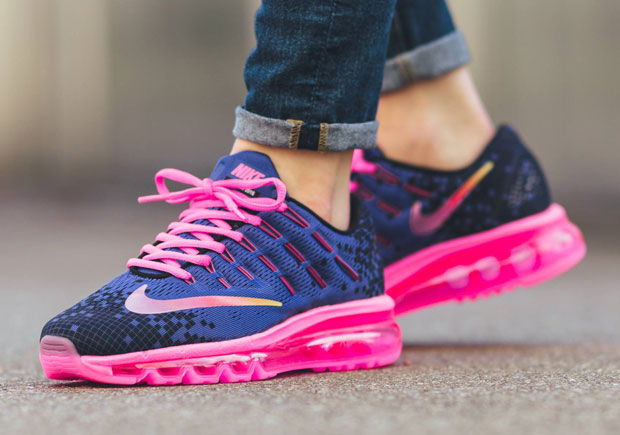 Nike Air Max 2016 Gs Print Deep Night Pink Blast 1