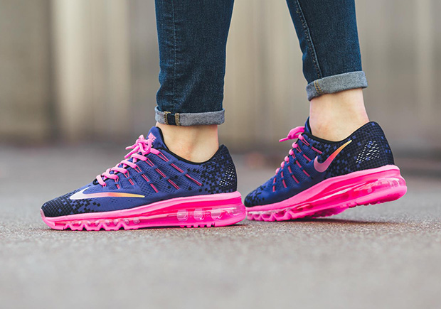 Nike Air Max 2016 Gs Print Deep Night Pink Blast 3