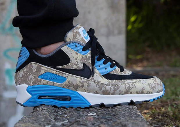 Nike Air Max 90 Digi Camo Beige Blue 01