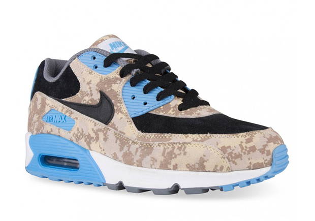 Nike Air Max 90 Digi Camo Beige Blue 02