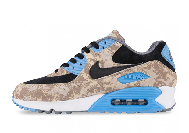 Nike Air Max 90 Digi Camo Beige Blue 04