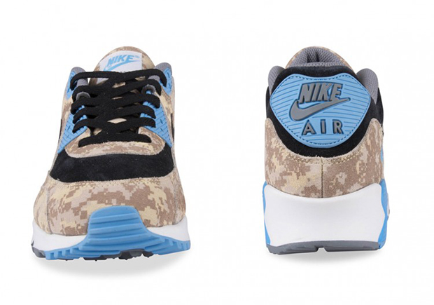 Nike Air Max 90 Digi Camo Beige Blue 05