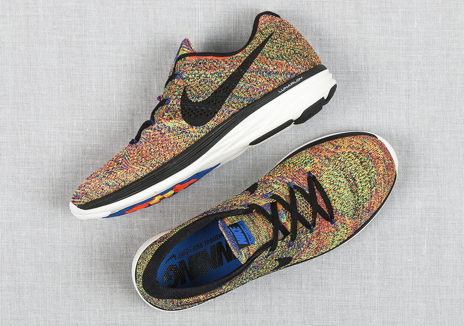 Nike Flyknit Lunar 3 Multicolor Racer Blue 3