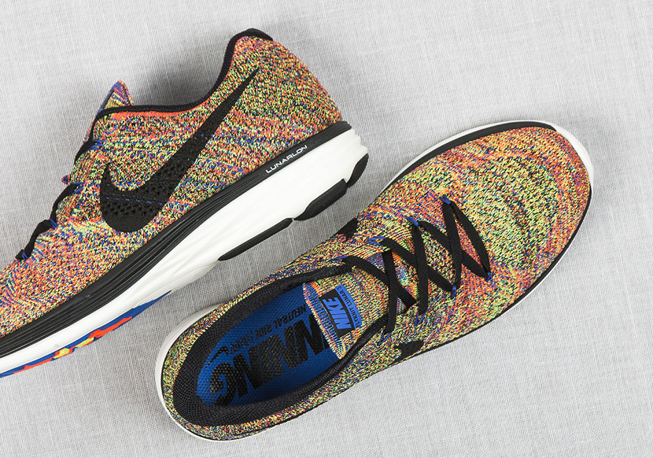 Nike Flyknit Lunar 3 Multicolor Racer Blue 4